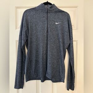 Nike Women’s Heathered Blue Dri-fit Zip up